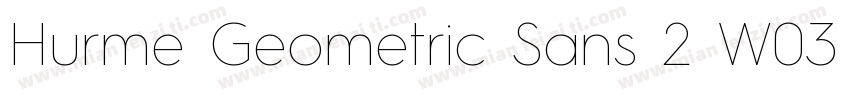Hurme Geometric Sans 2 W03 Rg字体转换